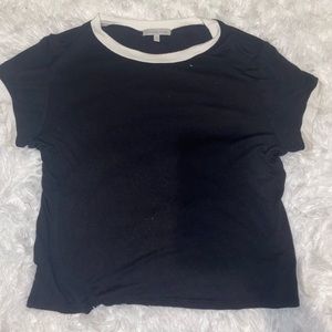 Charlotte Russe Black and White Crop Top M